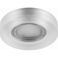 Светильник встраиваемый с белой LED подсветкой Feron CD8080 потолочный MR16 G5.3 белый матовый