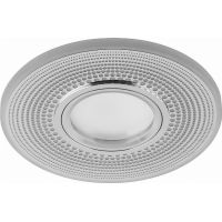 Светильник встраиваемый с белой LED подсветкой Feron CD950 потолочный MR16 G5.3 белый матовый