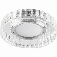 Светильник встраиваемый с LED подсветкой Feron CD985 потолочный MR16 G5.3 прозрачный
