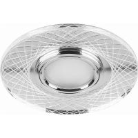 Светильник встраиваемый с белой LED подсветкой Feron CD970 потолочный MR16 G5.3 прозрачный
