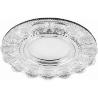 Светильник встраиваемый с белой LED подсветкой Feron CD912 потолочный MR16 G5.3 прозрачный