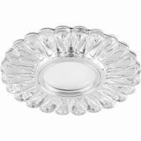 Светильник встраиваемый с белой LED подсветкой Feron CD901 потолочный MR16 G5.3 белый