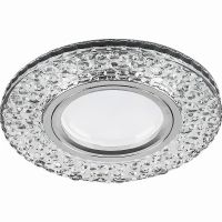 Светильник встраиваемый с LED подсветкой Feron CD945 потолочный MR16 G5.3 прозрачный, хром