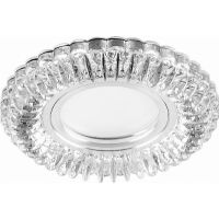 Светильник встраиваемый с белой LED подсветкой Feron CD904 потолочный MR16 G5.3 прозрачный