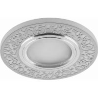 Светильник встраиваемый с белой LED подсветкой Feron CD951 потолочный MR16 G5.3 белый матовый