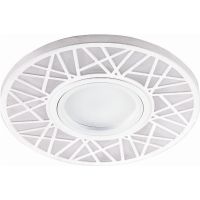 Светильник встраиваемый с LED подсветкой Feron CD991 потолочный MR16 G5.3 белый