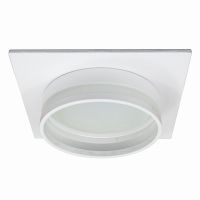 Светильник встраиваемый Feron DL503 LUNA потолочный GX53 белый квадрат 51091 Светильник встраиваемый Feron DL503 LUNA потолочный GX53 белый квадрат 51091