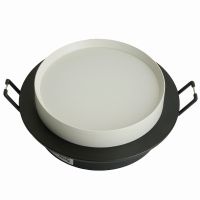 Светильник встраиваемый Feron DL507 потолочный GX53 черный + белый круг 51352