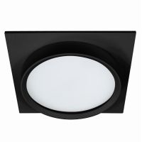 Светильник встраиваемый Feron DL705 потолочный GX70 черный квадрат IP44 51108