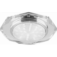 Светильник встраиваемый Feron DL4020-2 потолочный GX53 прозрачный