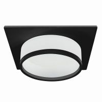 Светильник встраиваемый Feron DL501 потолочный GX53 черный квадрат 51088 Светильник встраиваемый Feron DL501 потолочный GX53 черный квадрат 51088