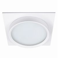 Светильник встраиваемый Feron DL705 потолочный GX70 белый квадрат IP44 51107