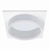Светильник встраиваемый Feron DL701 потолочный GX70 белый квадрат 51095