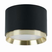 Светильник потолочный Feron Barrel DUET HL459 12Вт 230ВGX53 черный + золото IP20 52021