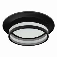 Светильник встраиваемый Feron DL502 LUNA потолочный GX53 черный круг 51090 Светильник встраиваемый Feron DL502 LUNA потолочный GX53 черный круг 51090