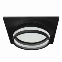 Светильник встраиваемый Feron DL503 LUNA потолочный GX53 черный квадрат 51092 Светильник встраиваемый Feron DL503 LUNA потолочный GX53 черный квадрат 51092