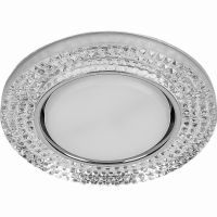 Светильник встраиваемый Feron DL4120 потолочный GX53 прозрачный, хром