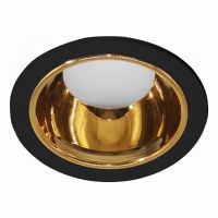 Светильник встраиваемый Feron DL3102 потолочный MR16 G5.3 черный + золото 51403 Светильник встраиваемый Feron DL3102 потолочный MR16 G5.3 черный + золото 51403