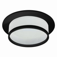 Светильник встраиваемый Feron DL500 потолочный GX53 черный круг 51086 Светильник встраиваемый Feron DL500 потолочный GX53 черный круг 51086