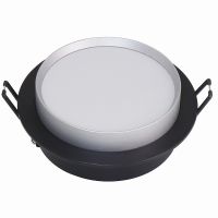 Светильник встраиваемый Feron DL507 потолочный GX53 черный + серебро круг 51355