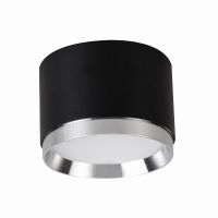 Светильник потолочный Feron Barrel DUET HL459 12Вт 230ВGX53 черный + хром IP20 51689