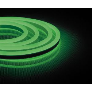 Cветодиодная LED лента Feron LS720 неоновая, 120SMD(2835)/м 9.6Вт/м  50м IP67 220В зеленый 29564