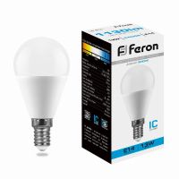 Лампа светодиодная led Feron LB-950 Шарик E14 13Вт 6400K