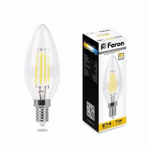 Лампа светодиодная led диммируемая Feron LB-166 Свеча E14 7Вт 2700K 25870