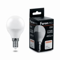 Лампа светодиодная led Feron.PRO LB-1406 Шарик E14 6Вт 2700K