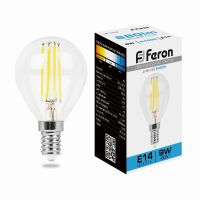 Лампа светодиодная led Feron LB-509 Шарик E14 9Вт 6400K