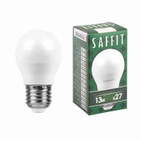 Лампа светодиодная led SAFFIT SBG4513 Шарик E27 13Вт 6400K