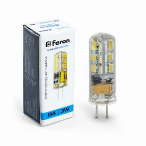 Лампа светодиодная led Feron LB-422 G4 3Вт 6400K 25533