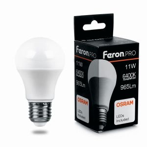 Лампа светодиодная led Feron.PRO LB-1011 Шар E27 11Вт 6400K 38031