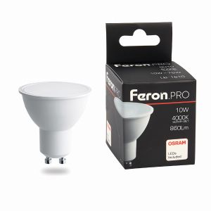 Лампа светодиодная led Feron.PRO LB-1610 GU10 10Вт 4000K 38162