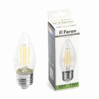 Лампа светодиодная led Feron LB-713 Свеча E27 11Вт 4000K