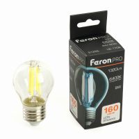 Лампа светодиодная led Feron.PRO LB-1708 Шарик E27 1320LM 8Вт 175-265В 6400K 51255 Лампа светодиодная led Feron.PRO LB-1708 Шарик E27 1320LM 8Вт 175-265В 6400K 51255