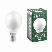 Лампа светодиодная led SAFFIT SBG4513 Шарик E14 13Вт 2700K