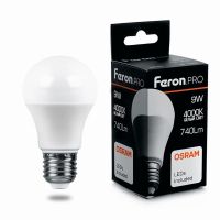 Лампа светодиодная led Feron.PRO LB-1009 Шар E27 9Вт 4000K