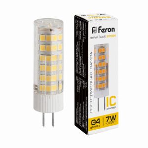 Лампа светодиодная led Feron LB-433 G4 7Вт 2700K 25863