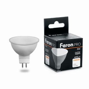 Лампа светодиодная led Feron.PRO LB-1606 MR16 G5.3 6Вт 6400K 38085