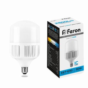 Лампа светодиодная led Feron LB-65 E27-E40 30Вт 6400K 25537
