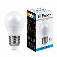 Лампа светодиодная led Feron LB-550 Шарик E27 9Вт 6400K Лампа светодиодная led Feron LB-550 Шарик E27 9Вт 6400K