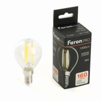 Лампа светодиодная led Feron.PRO LB-1708 Шарик E14 1300LM 8Вт 175-265В 4000K 51260 Лампа светодиодная led Feron.PRO LB-1708 Шарик E14 1300LM 8Вт 175-265В 4000K 51260