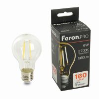 Лампа светодиодная led Feron.PRO LB-1106 Шар E27 960LM 6Вт 175-265В 2700K 48889