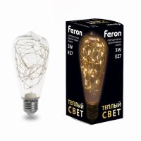 Лампа светодиодная led Feron LB-380 E27 3Вт 2700K Лампа светодиодная led Feron LB-380 E27 3Вт 2700K