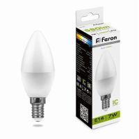 Лампа светодиодная led Feron LB-97 Свеча E14 7Вт 4000K Лампа светодиодная led Feron LB-97 Свеча E14 7Вт 4000K