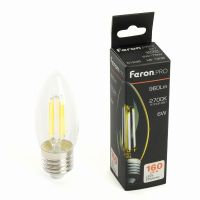 Лампа светодиодная led Feron.PRO LB-1206 Свеча E27 960LM 6Вт 175-265В 2700K 51238