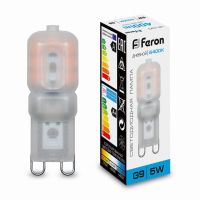 Лампа светодиодная led Feron LB-430 G9 5Вт 6400K