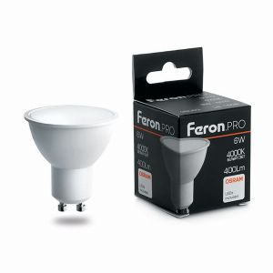 Лампа светодиодная led Feron.PRO LB-1606 GU10 6Вт 4000K 38087