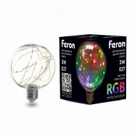 Лампа светодиодная led Feron LB-382 E27 3Вт RGB Лампа светодиодная led Feron LB-382 E27 3Вт RGB